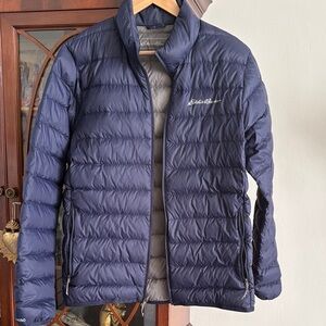 Eddie Bauer Men's Deep Blue Puffer Jacket